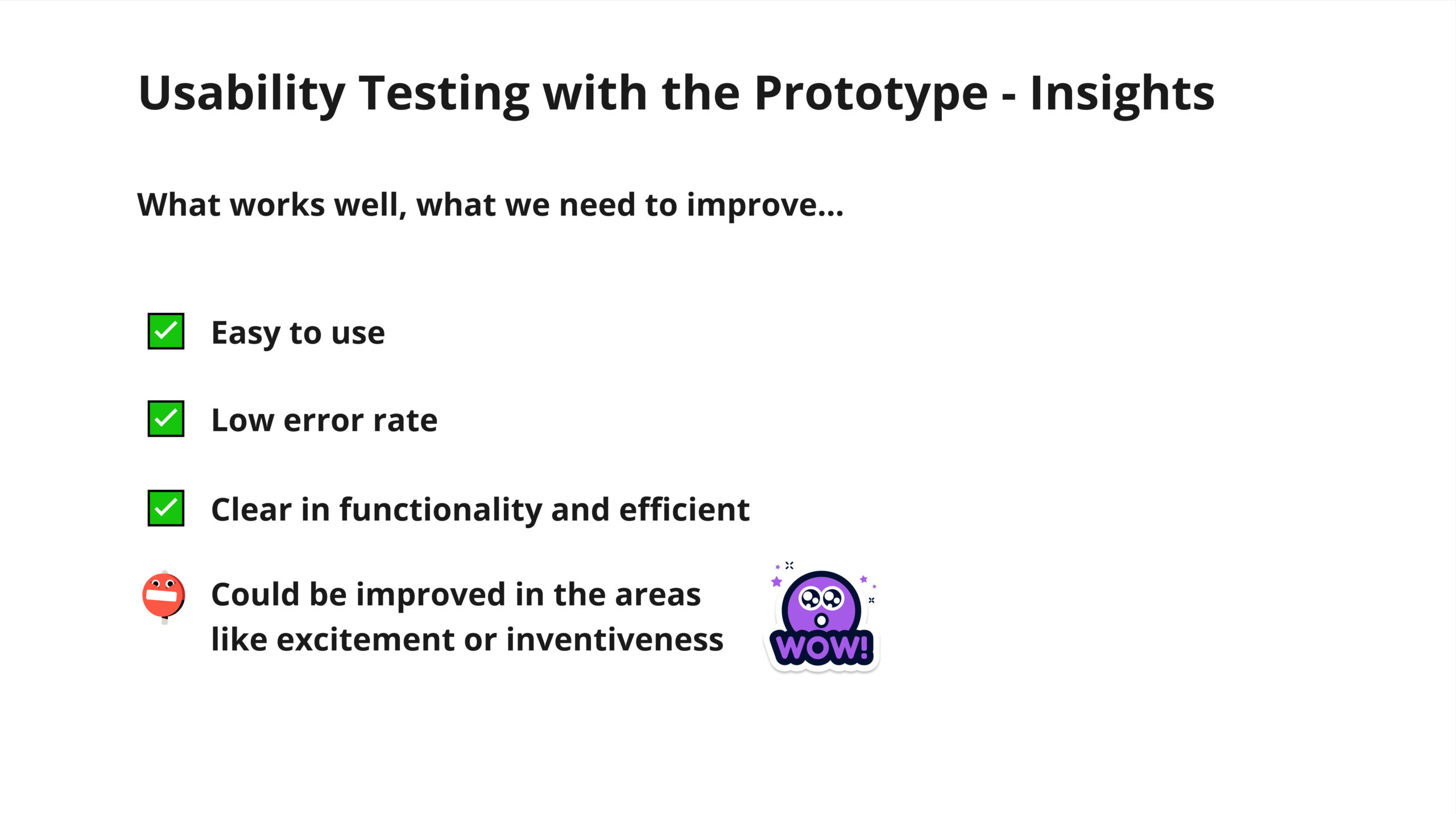 Usability Testing Insights - overall